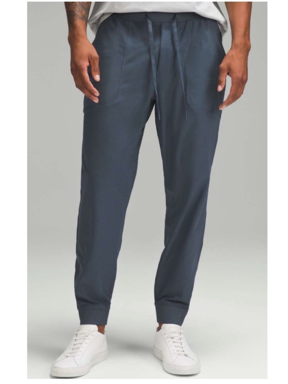 Lululemon ABC Joggers Warpstreme Men’s Medium Slate Iron Blue Casual Athletic